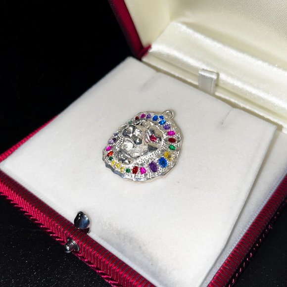 Rainbow Lion Pendant - Sterling Silver - Picture 4 of 4